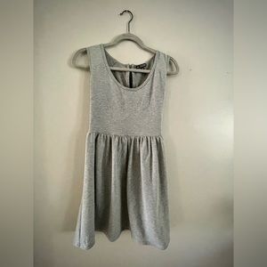 Casual Gray Skater Dress